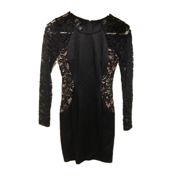 NWOT. BCX mini dress. 0. Black and cream. - Picture 1 of 2